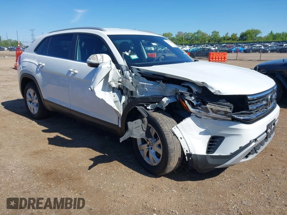 2021 Volkswagen Atlas S with VIN 1V2GC2CAXMC225275, listed as a IAAI auction lot 42341121 with 79,999 mi miles and . Bid and sale history available at DreamBid. Image 1.