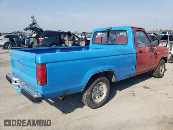 1989 Ford Ranger Splash with VIN 1FTCR10A2KUB58322, listed as a Copart auction lot 77710394 with 890,534 mi miles and Salvage Title. Bid and sale history available at DreamBid. Image 3.