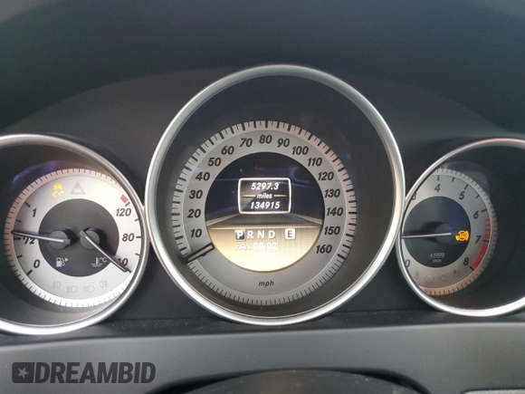 2012 Mercedes-Benz C 350 Sport with VIN WDDGF5HBXCR222096, listed as a Copart auction lot 72595324 with 134,915 mi miles and Salvage Title. Bid and sale history available at DreamBid. Image 9.