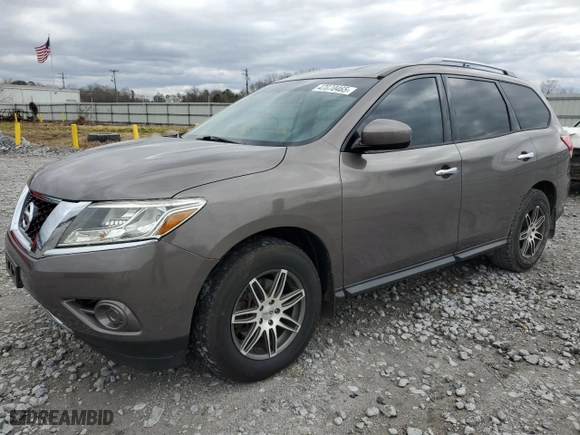 2014 Nissan Pathfinder Platinum with VIN 5N1AR2MM0EC669955, listed as a Copart auction lot 47870465 with 116,393 mi miles and Salvage Title. Bid and sale history available at carsss.com. Image 1.