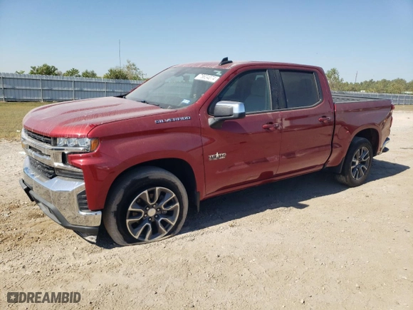 2019 Chevrolet Silverado 1500 LT with VIN 3GCPWCEK8KG132205, listed as a Copart auction lot 76634074 with 176,251 mi miles and Salvage Title. Bid and sale history available at carsss.com. Image 1.