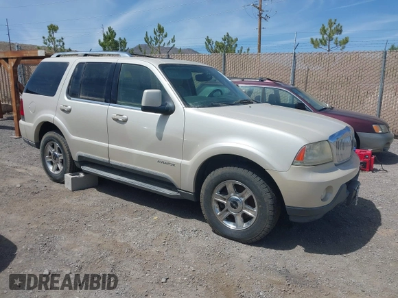 2005 Lincoln Aviator with VIN 5LMEU88H05ZJ25627, listed as a IAAI auction lot 42090181 with 96,694 mi miles and . Bid and sale history available at DreamBid. Image 1.