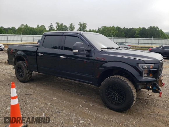2017 Ford F-150 XL with VIN 1FTFW1EGXHFB14021, listed as a Copart auction lot 56183445 with 151,449 mi miles and Salvage title. Bid and sale history available at DreamBid. Image 4.