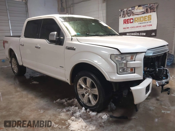 2017 Ford F-150 XL with VIN 1FTEW1EG4HFB21526, listed as a IAAI auction lot 41276000 with 170,130 mi miles. Bid and sale history available at carsss.com. Image 1.