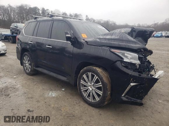 2017 Lexus LX 570 z VIN JTJHY7AX3H4235073, wystawiony jako Copart lot #39376813 z przebiegiem Nie podano mil oraz . Historia ofert i sprzedaży dostępna na DreamBid. Obrazek 4.