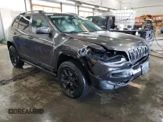 2019 Jeep Cherokee Trailhawk Elite with VIN 1C4PJMBX2KD112355, listed as a Copart auction lot 88948135 with 130,136 mi miles and Salvage Title. Bid and sale history available at carsss.com. Image 4.