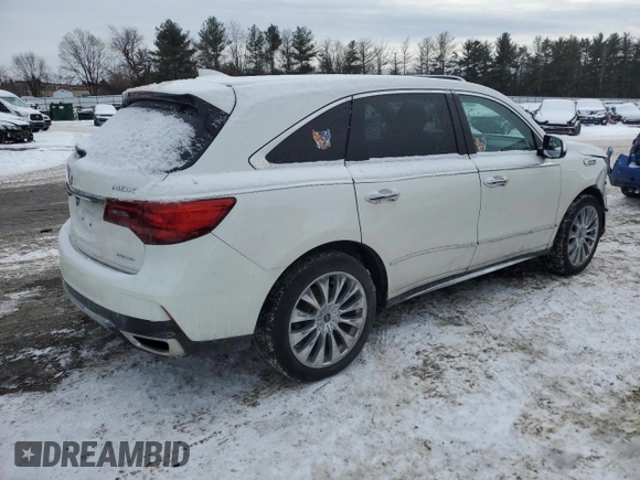 2018 Acura MDX Technology with VIN 5J8YD4H71JL013020, listed as a Copart auction lot 88978185 with 82,666 mi miles and Salvage title. Bid and sale history available at DreamBid. Image 3.