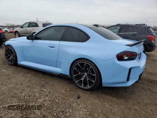 2023 BMW M2 z VIN 3MF13DM00P8D30554, wystawiony jako Copart lot #51641785 z przebiegiem 14 572 mil mil oraz Szkody całkowita. Historia ofert i sprzedaży dostępna na DreamBid. Obrazek 2.