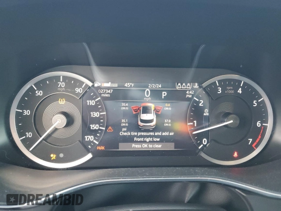 2021 Jaguar F-Pace with VIN SADCK2EX8MA678878, listed as a Copart auction lot 39919474 with 27,347 mi miles and . Bid and sale history available at DreamBid. Image 9.