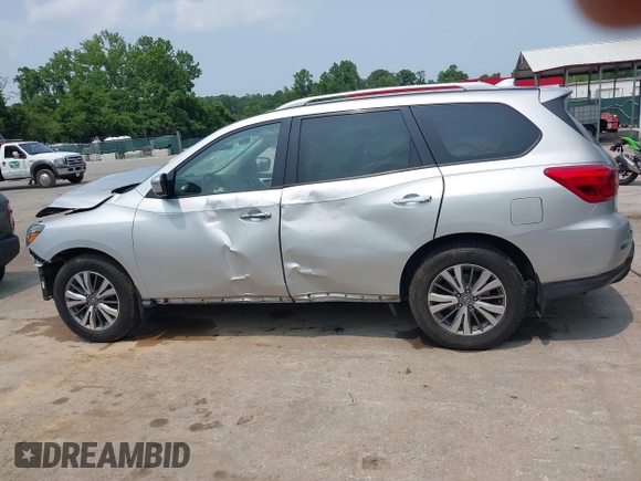 2019 Nissan Pathfinder S with VIN 5N1DR2MM8KC622567, listed as a IAAI auction lot 42404897 with 87,955 mi miles and . Bid and sale history available at DreamBid. Image 14.