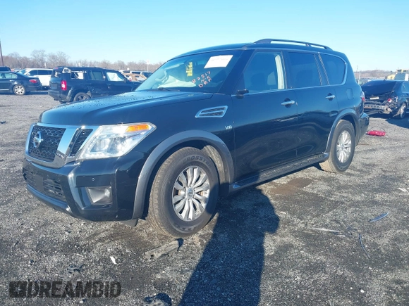 2017 Nissan Armada SV with VIN JN8AY2NC6H9509081, listed as a IAAI auction lot 40997264 with 114,264 mi miles. Bid and sale history available at carsss.com. Image 17.