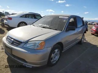2002 Honda Civic LX with VIN 1HGES15512L027558, listed as a Copart auction lot 81290074 with 251,680 mi miles and Salvage Title. Bid and sale history available at carsss.com. Image 1.