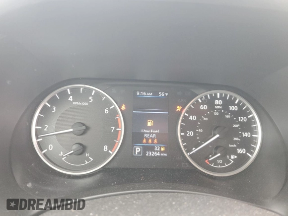 2024 Nissan Sentra S with VIN 3N1AB8BV2RY233826, listed as a Copart auction lot 55611685 with 23,264 mi miles and Salvage title. Bid and sale history available at DreamBid. Image 9.