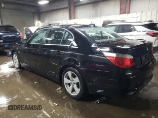 2007 BMW 5 Series 530xi with VIN WBANF73597CU25081, listed as a Copart auction lot 45672795 with 76,894 mi miles and Salvage Title. Bid and sale history available at carsss.com. Image 2.