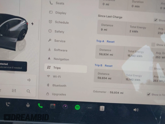 2023 Tesla Model 3 with VIN 5YJ3E1EA4PF410060, listed as a IAAI auction lot 42067624 with 59,934 mi miles and . Bid and sale history available at DreamBid. Image 15.