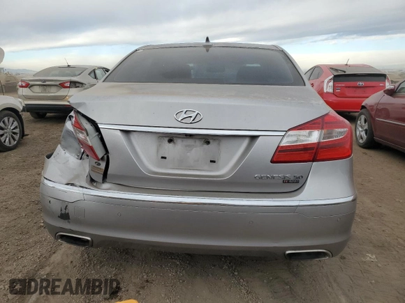 2012 Hyundai Genesis 5.0L R-Spec with VIN KMHGC4DH9CU192945, listed as a Copart auction lot 83800404 with 101,924 mi miles and Salvage Title. Bid and sale history available at carsss.com. Image 6.