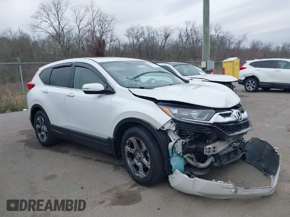 2019 Honda CR-V EX with VIN 5J6RW1H57KA005876, listed as a IAAI auction lot 41591854 with 110,960 mi miles. Bid and sale history available at carsss.com. Image 1.