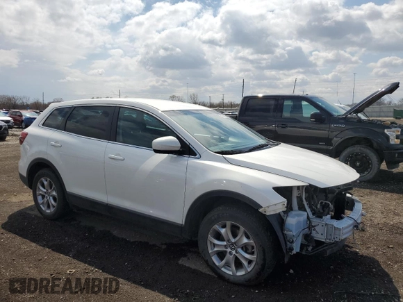 2015 Mazda CX-9 Touring with VIN JM3TB3CA4F0463059, listed as a Copart auction lot 51910005 with 120,164 mi miles and Salvage Title. Bid and sale history available at carsss.com. Image 4.