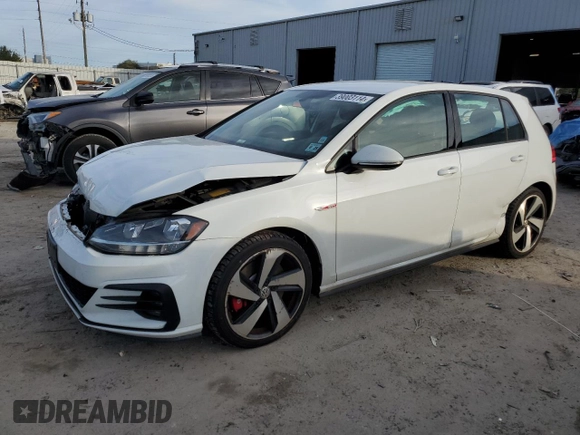2020 Volkswagen Golf GTI S with VIN 3VW5T7AU7LM004021, listed as a Copart auction lot 39003114 with 90,471 mi miles. Bid and sale history available at carsss.com. Image 1.