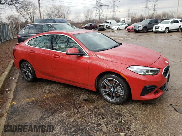 2022 BMW 2 Series 228i xDrive with VIN WBA73AK00N7K51850, listed as a Copart auction lot 43288793 with 7,940 mi miles. Bid and sale history available at carsss.com. Image 4.