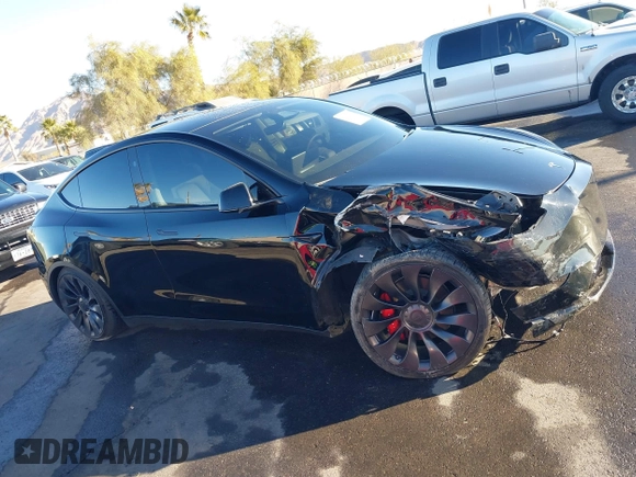 2023 Tesla Model Y Performance with VIN 7SAYGDEF6PF854797, listed as a IAAI auction lot 41319332 with 46,132 mi miles and . Bid and sale history available at DreamBid. Image 13.
