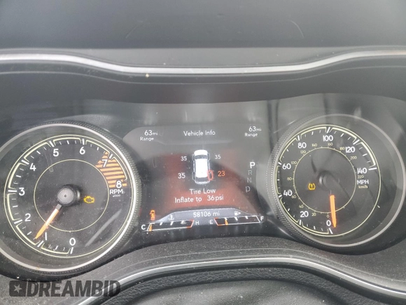 2022 Jeep Cherokee Latitude Lux with VIN 1C4PJLMX8ND503442, listed as a Copart auction lot 86855874 with 58,106 mi miles and Salvage title. Bid and sale history available at DreamBid. Image 9.