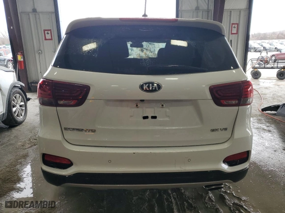 2020 Kia Sorento EX V6 with VIN 5XYPHDA53LG707343, listed as a Copart auction lot 45922795 with 137,500 mi miles and Salvage Title. Bid and sale history available at carsss.com. Image 6.