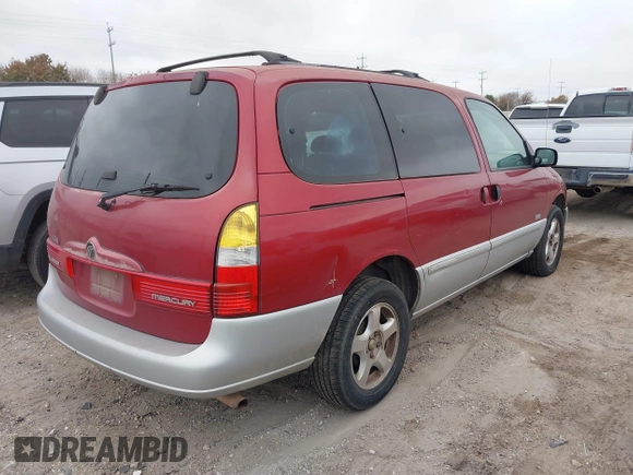 2000 Mercury Villager Sport z VIN 4M2XV12T6YDJ17027, wystawiony jako IAAI lot #41498641 z przebiegiem 231 573 mil mil oraz . Historia ofert i sprzedaży dostępna na DreamBid. Obrazek 4.