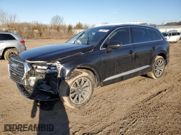 2017 Audi Q7 Premium Plus with VIN WA1LAAF76HD024676, listed as a Copart auction lot 47550225 with 84,920 mi miles and Salvage Title. Bid and sale history available at carsss.com. Image 1.