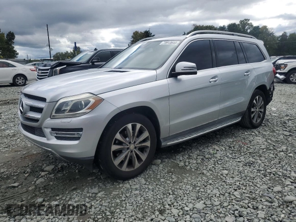 2016 Mercedes-Benz GL with VIN 4JGDF6EE8GA627407, listed as a Copart auction lot 73913644 with 104,366 mi miles and Salvage Title. Bid and sale history available at carsss.com. Image 1.