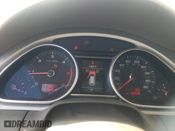 2011 Audi Q7 Premium Plus with VIN WA1LMAFE9BD008193, listed as a Copart auction lot 53777785 with 140,038 mi miles and Salvage title. Bid and sale history available at DreamBid. Image 9.