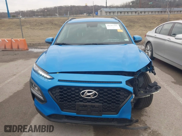 2020 Hyundai Kona SEL with VIN KM8K22AA2LU474451, listed as a IAAI auction lot 41707366 with 40,329 mi miles. Bid and sale history available at carsss.com. Image 13.
