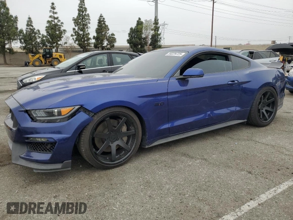 2016 Ford Mustang GT with VIN 1FA6P8CF4G5252745, listed as a Copart auction lot 59229725 with 62,866 mi miles and Salvage title. Bid and sale history available at DreamBid. Image 1.