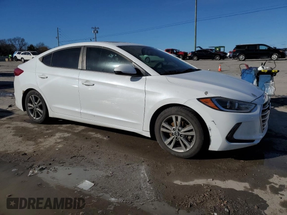 2018 Hyundai Elantra SEL with VIN 5NPD84LF3JH365021, listed as a Copart auction lot 81821454 with 90,698 mi miles and Salvage Title. Bid and sale history available at DreamBid. Image 4.