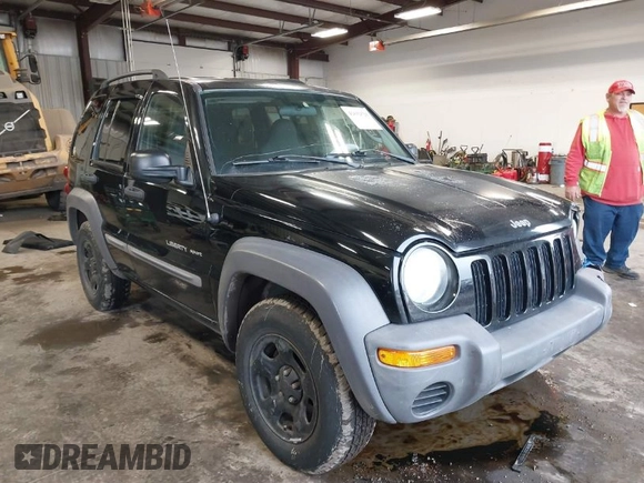 2003 Jeep Liberty Sport with VIN 1J4GL48K53W583860, listed as a IAAI auction lot 41632528 with 162,235 mi miles. Bid and sale history available at carsss.com. Image 1.