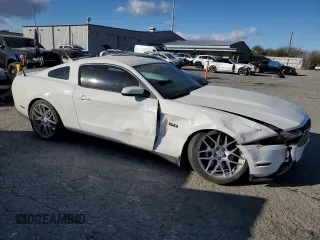 2012 Ford Mustang GT Premium with VIN 1ZVBP8CF1C5266585, listed as a Copart auction lot 44407035 with 71,651 mi miles and Salvage Title. Bid and sale history available at DreamBid. Image 4.