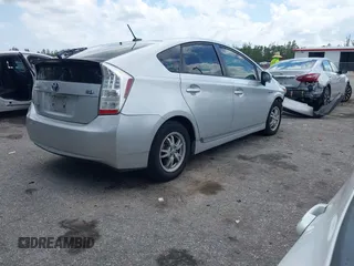 2011 Toyota Prius I with VIN JTDKN3DU3B5327412, listed as a IAAI auction lot 42004987 with 314,253 mi miles. Bid and sale history available at carsss.com. Image 4.