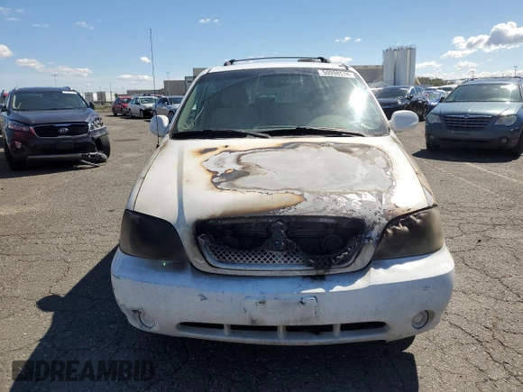 2004 Kia Sedona LX with VIN KNDUP131946538819, listed as a Copart auction lot 50098514 with 0 mi miles and Salvage Title. Bid and sale history available at carsss.com. Image 5.