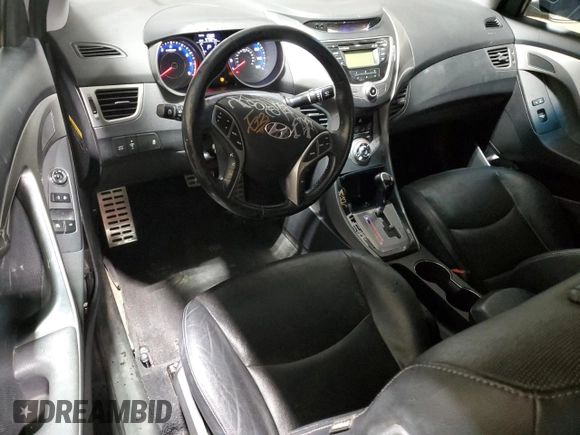 2013 Hyundai Elantra Coupe GS PZEV with VIN KMHDH6AE6DU005060, listed as a Copart auction lot 76603004 with 97,024 mi miles and Salvage Title. Bid and sale history available at carsss.com. Image 8.