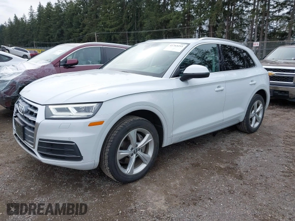 2020 Audi Q5 Premium Plus with VIN WA1BNAFY2L2014594, listed as a IAAI auction lot 41765211 with 63,600 mi miles. Bid and sale history available at carsss.com. Image 21.