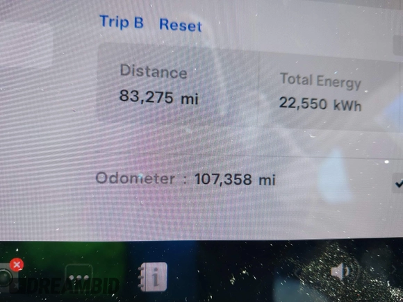 2018 Tesla Model 3 Long Range Battery with VIN 5YJ3E1EB9JF183920, listed as a IAAI auction lot 41657742 with 107,358 mi miles and . Bid and sale history available at DreamBid. Image 14.