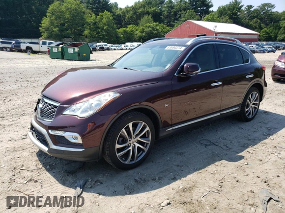 2017 Infiniti QX50 with VIN JN1BJ0RR1HM403970, listed as a Copart auction lot 77878474 with 57,531 mi miles and Non Repairable. Bid and sale history available at carsss.com. Image 1.