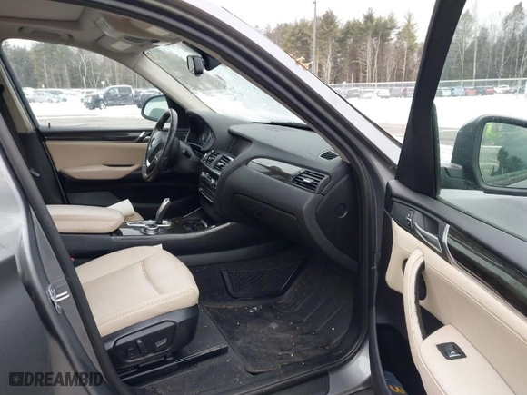 2015 BMW X3 xDrive28i with VIN 5UXWX9C51F0D45386, listed as a IAAI auction lot 41503531 with 102,528 mi miles. Bid and sale history available at carsss.com. Image 5.