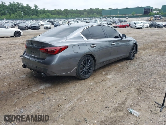 2018 Infiniti Q50 Sport with VIN JN1EV7AR4JM432729, listed as a IAAI auction lot 39949005 with 67,743 mi miles and . Bid and sale history available at DreamBid. Image 4.