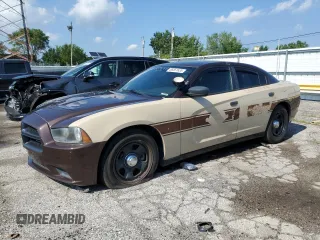 2012 Dodge Charger Police with VIN 2C3CDXAT6CH255906, listed as a Copart auction lot 66561635 with 166,186 mi miles and Clean title. Bid and sale history available at DreamBid. Image 1.