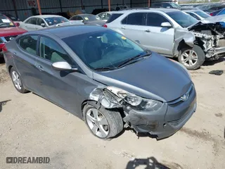 2013 Hyundai Elantra GLS PZEV with VIN 5NPDH4AE6DH357199, listed as a IAAI auction lot 41788694 with 161,467 mi miles. Bid and sale history available at carsss.com. Image 1.