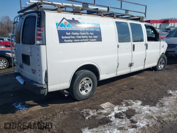 2012 GMC Savana Cargo Van with VIN 1GTW7GCA2C1167106, listed as a IAAI auction lot 41379838 with 1 mi miles. Bid and sale history available at carsss.com. Image 4.