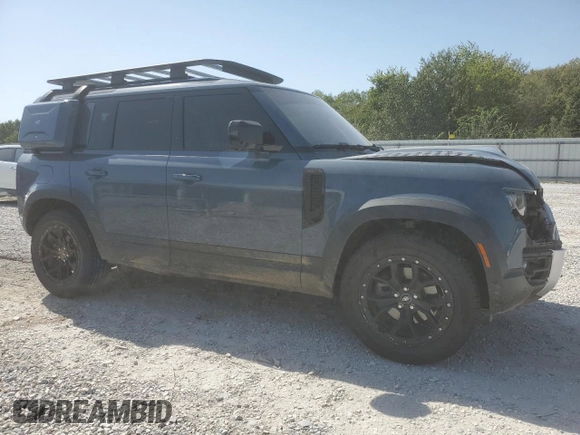 2022 Land Rover Defender S with VIN SALEJ7RX1N2090601, listed as a Copart auction lot 73654224 with 33,621 mi miles and Salvage title. Bid and sale history available at DreamBid. Image 4.