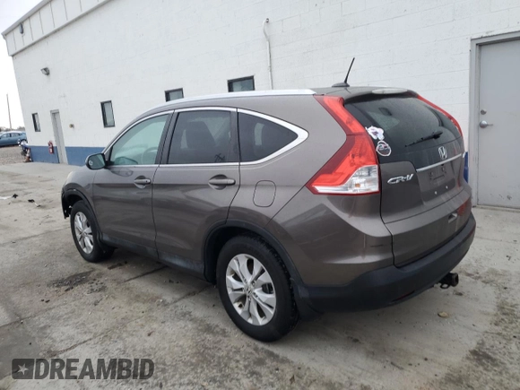2014 Honda CR-V EX-L with VIN 2HKRM4H76EH623587, listed as a Copart auction lot 87026344 with 155,323 mi miles and Salvage Title. Bid and sale history available at DreamBid. Image 2.