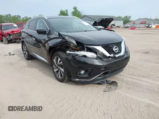 2017 Nissan Murano SL with VIN 5N1AZ2MH3HN197598, listed as a IAAI auction lot 42299880 with 63,788 mi miles and . Bid and sale history available at DreamBid. Image 1.